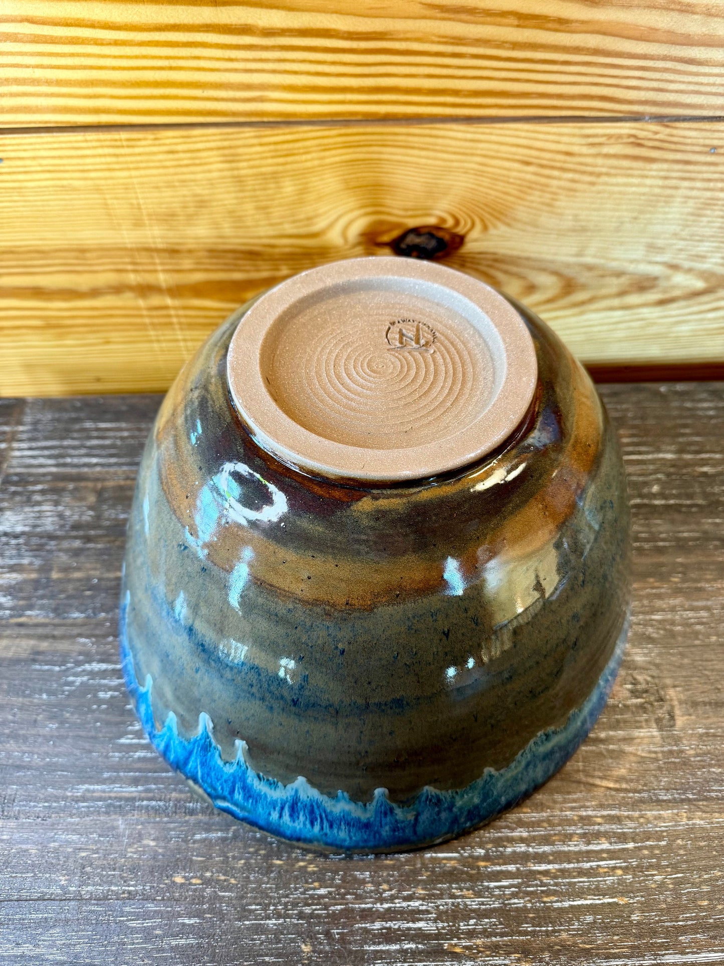 Extra-Large Hand Thrown Pottery Bowl