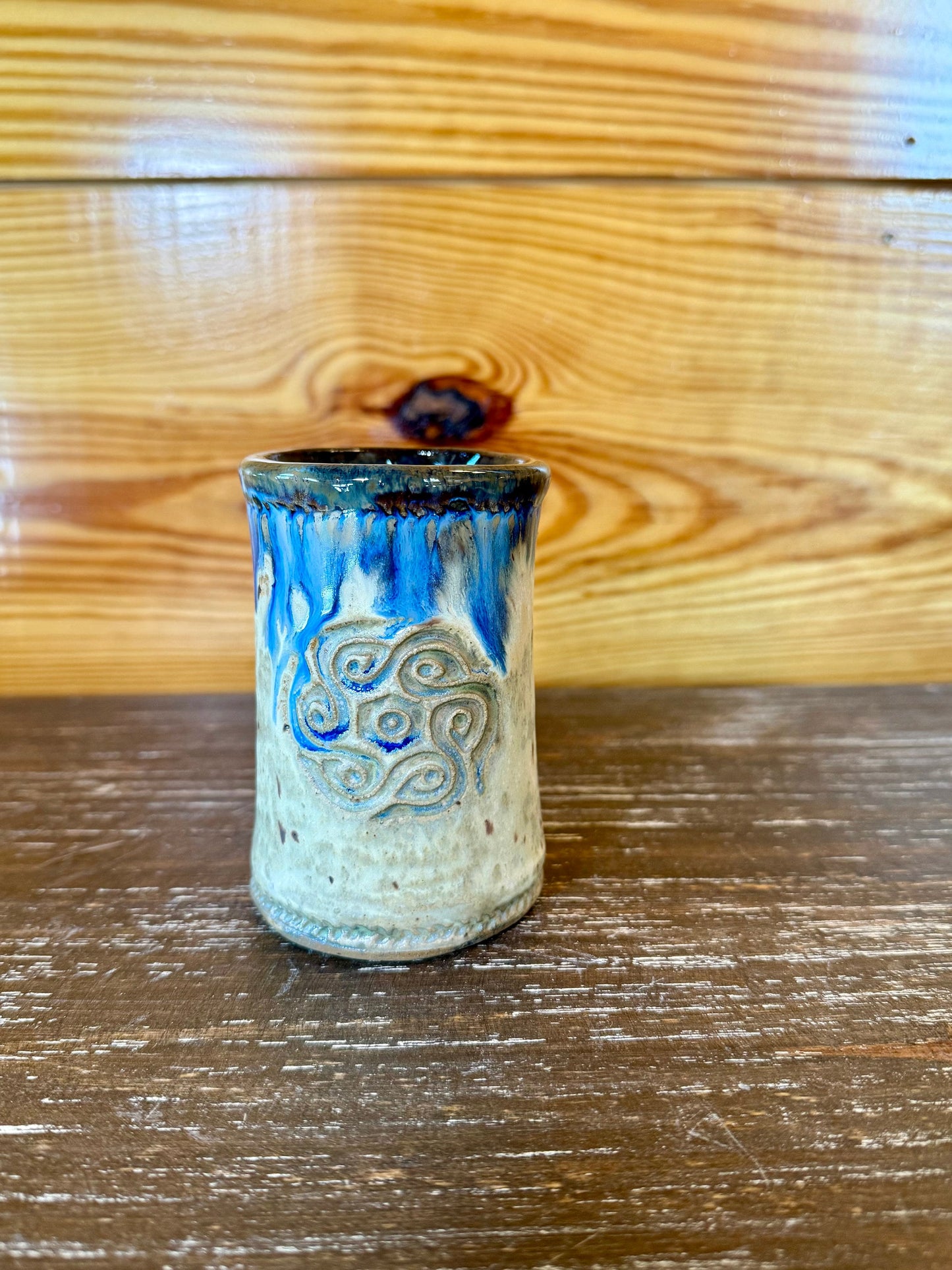 Set of 4 Cups w/ Celtic Symbols