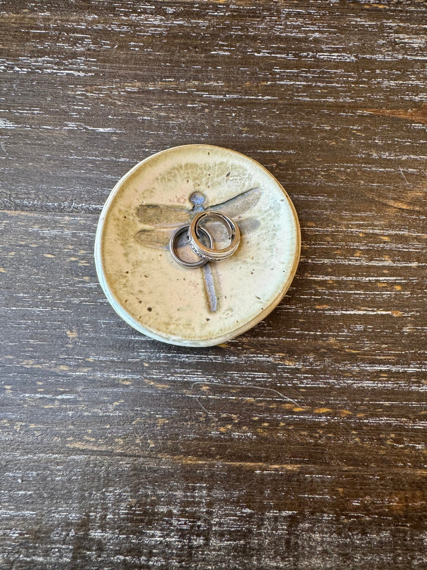 Trinket Dish with Dragonflies